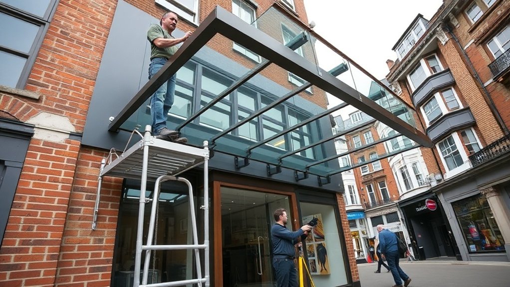 Shopfront Canopy Clapham Junction